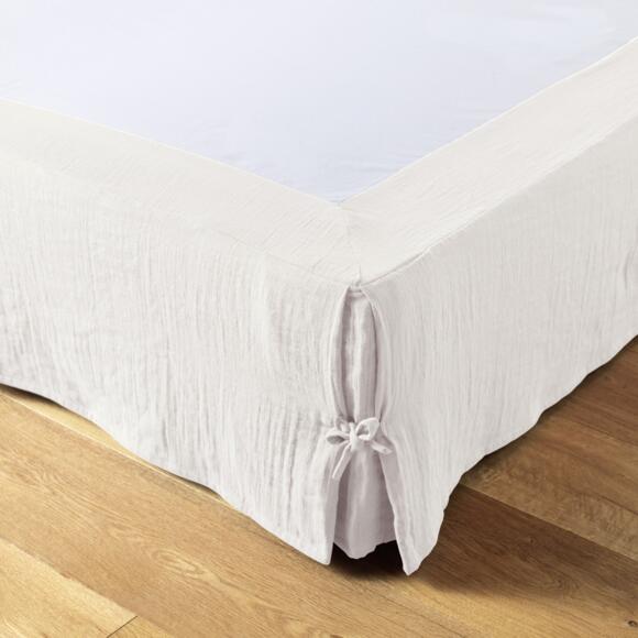 Cubre -somier Gasa de algodón (160 x 200 cm) Gaïa Blanco chantilly 2