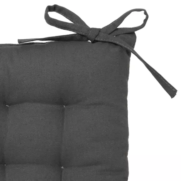 Coussin de chaise carré Datara Gris anthracite 2
