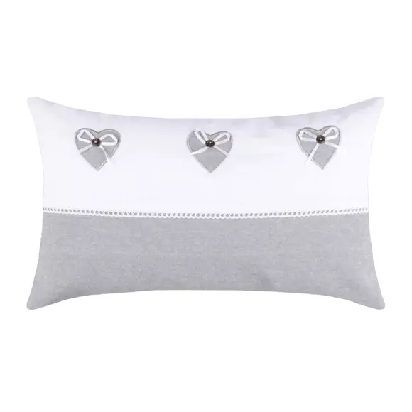 Coussin rectangulaire Pauline Gris 2