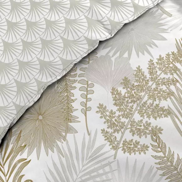 Funda Nórdica y dos fundas en percal de algodón (240 cm) Melisse Beige 2