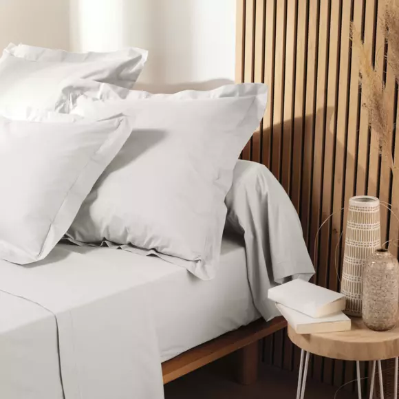 Funda de almohada rectangular en algodón bio (70 cm) Biolina Blanco 3