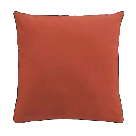 Housse de couette et deux taies coton lavé (240 cm) Linette Terracotta 3