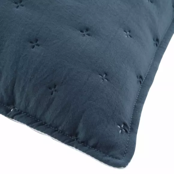 Housse de coussin carrée (60 cm) Mellow Chic Bleue 3
