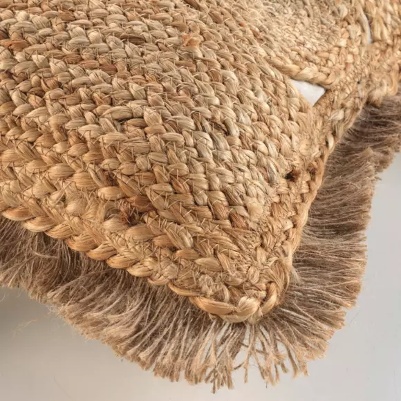Coussin carré jute (45 cm) Dimelo Beige 2