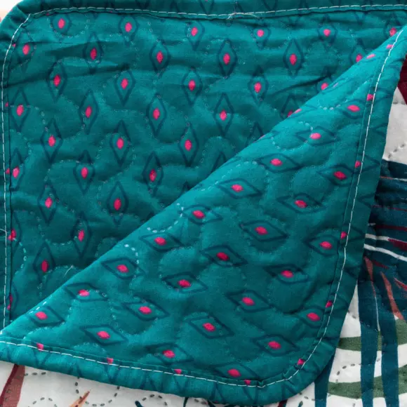 Boutis (240 x 220 cm) Jungle Multicolore 3