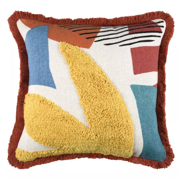 Coussin carré coton (40 cm) Varisco Jaune 3