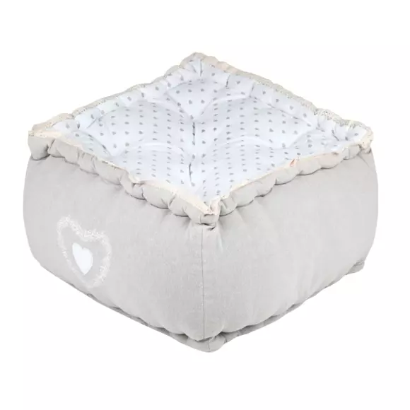 Coussin de sol grande hauteur (H30 cm) Berenice Beige 3