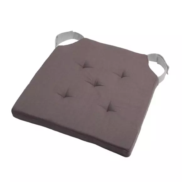 Galette de chaise scratch Duo Gris foncé 2