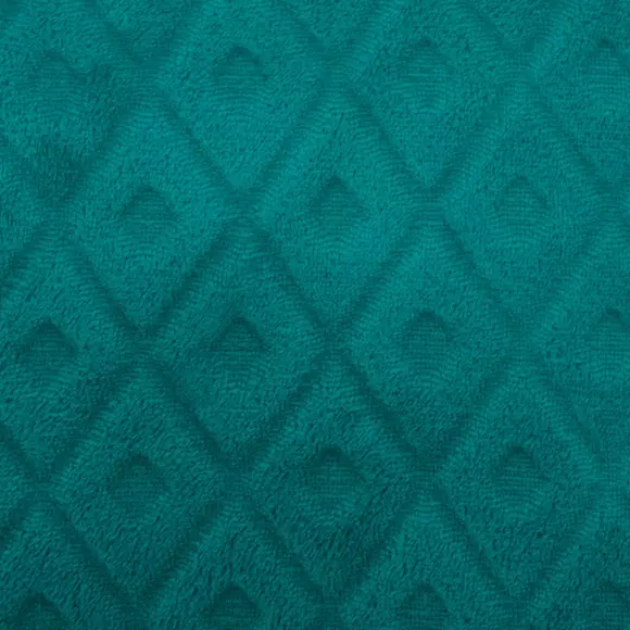 Plaid doux (150 cm) 3D Losange Bleu canard 3