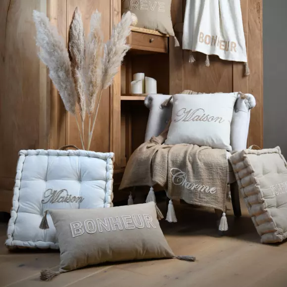 Cojín rectangular en algodón (50 cm) Maison Topo 2