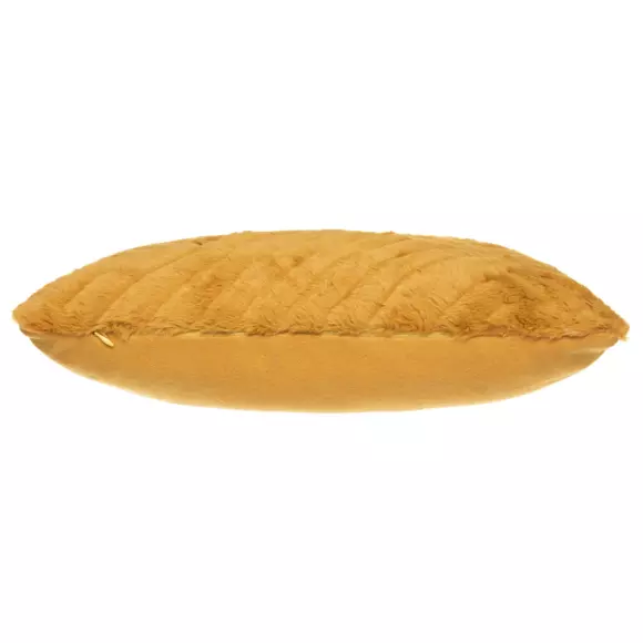 Coussin carré (45 cm) 3D Geo Jaune ocre 2