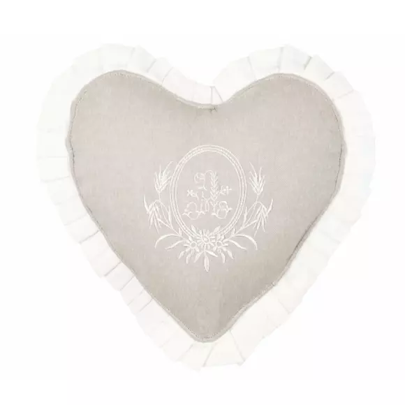 Cojín Corazón Adelaïde Beige 2