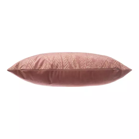 Cojín rectangular terciopelo Oro Tropic Rosa 3