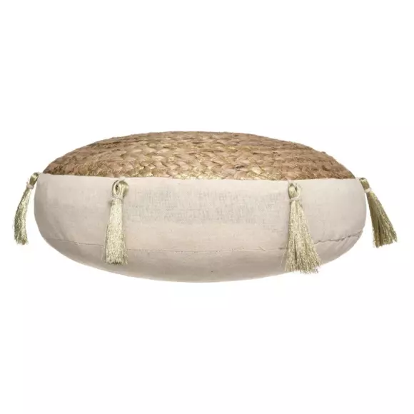 Coussin de sol jute (38 cm) Shine Beige naturel 3