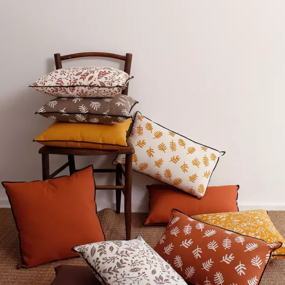 Coussin rectangulaire Garden Jaune moutarde 2