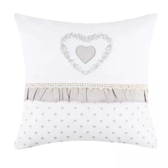 Coussin carré (40 cm) Berenice Ecru 3