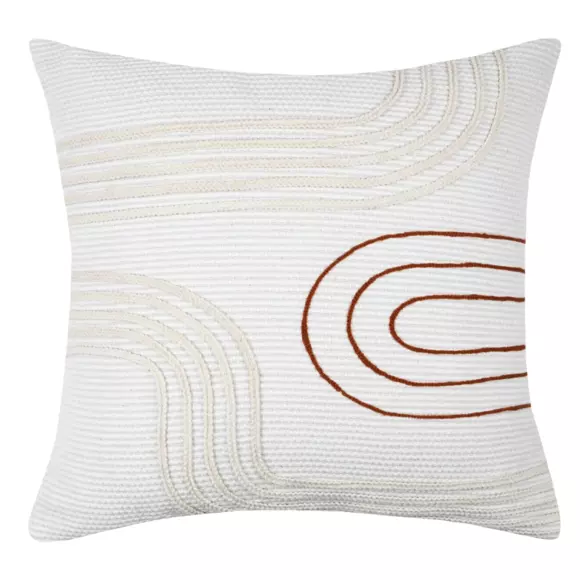 Coussin carré coton (40 cm) Thor Ecru