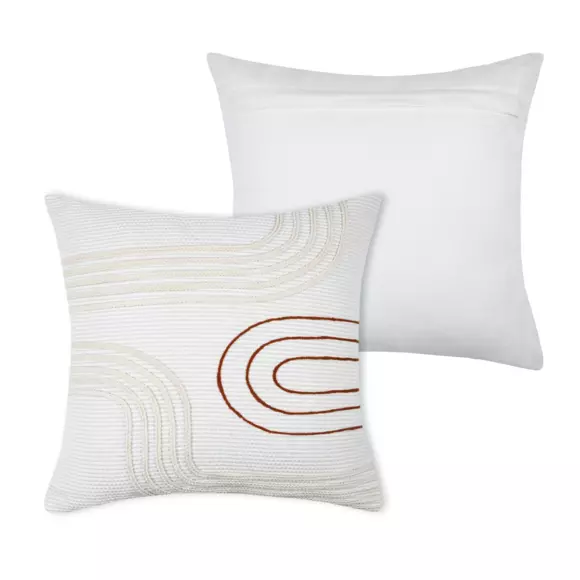Coussin carré coton (40 cm) Thor Ecru