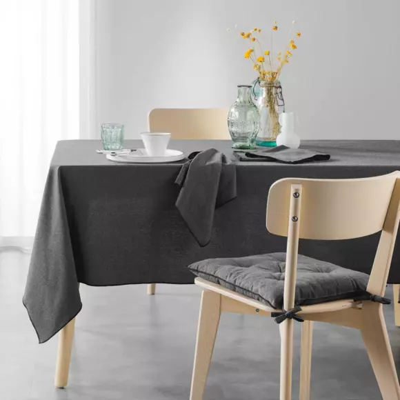 Cuscino per sedia quadrato cotone riciclato Mistraline Grigio antracite 2