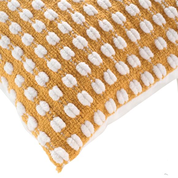 Fodera cuscino quadrato cotone (40 cm) Greta Giallo ocra