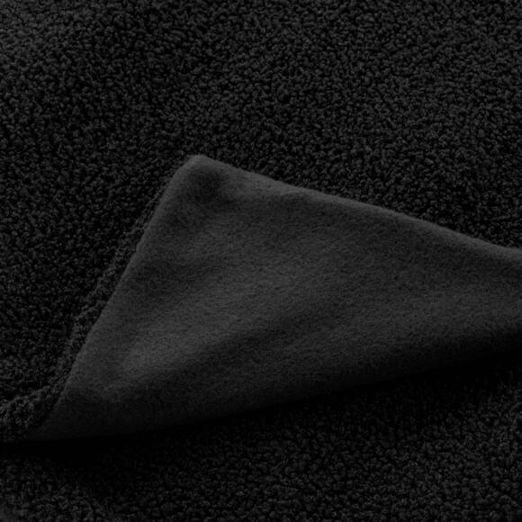 Manta con rizos (150 cm) Woly Negro