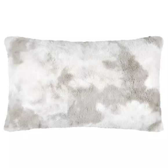Coussin rectangulaire fausse fourrure (80 cm) Harald Beige