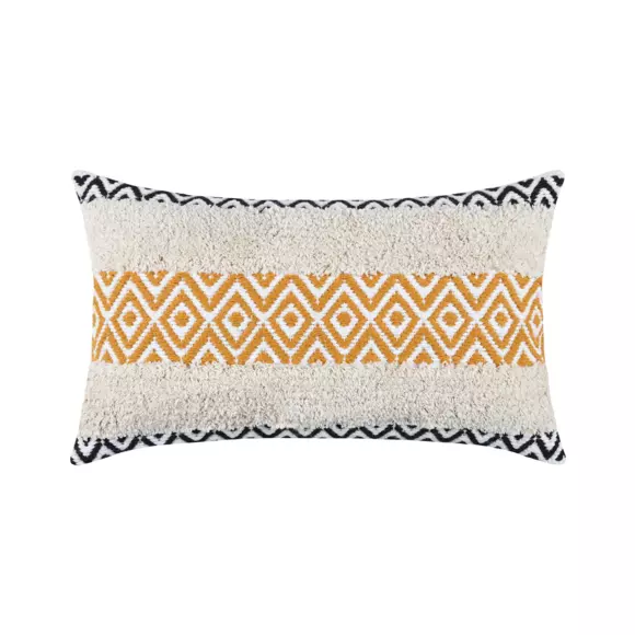 Coussin rectangulaire coton (50 cm) Beloha Jaune moutarde 3