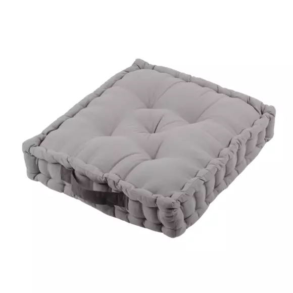 Coussin de sol (45 cm) Duo gris clair
