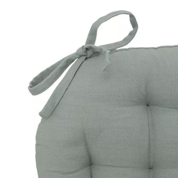Cojín de silla redondo Anjali Verde celadón