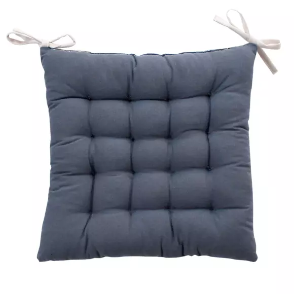 Coussin de chaise carré Herbier Bleu 7