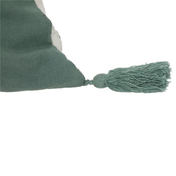 Sierkussen rechthoekig katoengaas (50 cm) Jamana Celadon groen