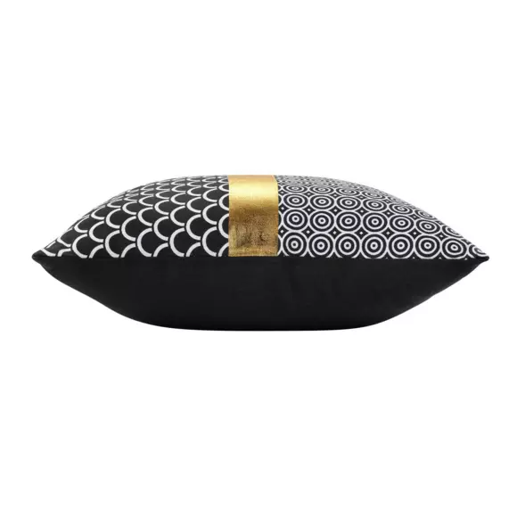 Housse de coussin carrée (40 cm) Blackor Noire 3