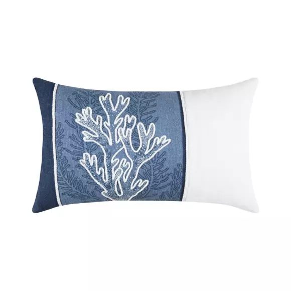Cojín rectangular en algodón (50 cm) Carnac Azul marino 3