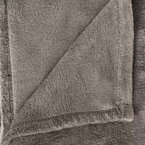 Plaid doux (180 cm) Tendresse Taupe 2