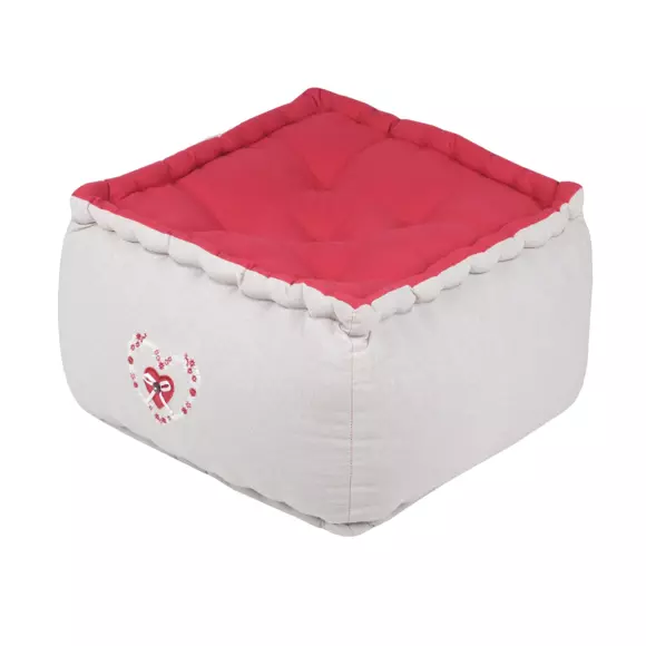 Cojín de suelo grueso(alto 30 cm) Pauline Rojo 2
