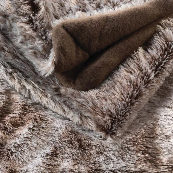 Plaid Imitatiebont (220 cm) Antartic Chocolade bruin 3