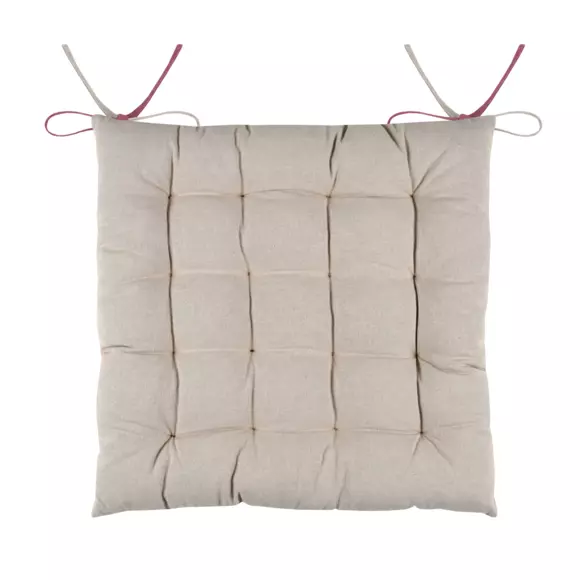 Coussin de chaise carré Duo Violet pourpre