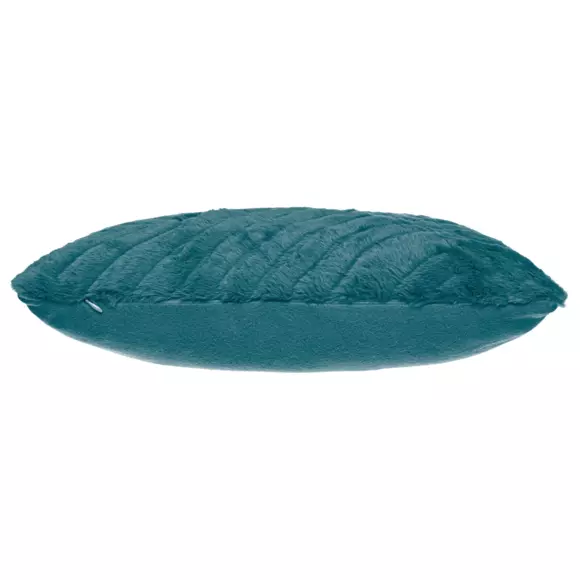 Coussin carré (45 cm) 3D Geo Bleu canard 3