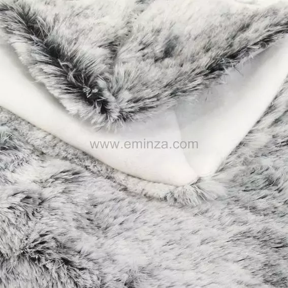 Plaid fausse fourrure (150 cm) Ours Gris 3