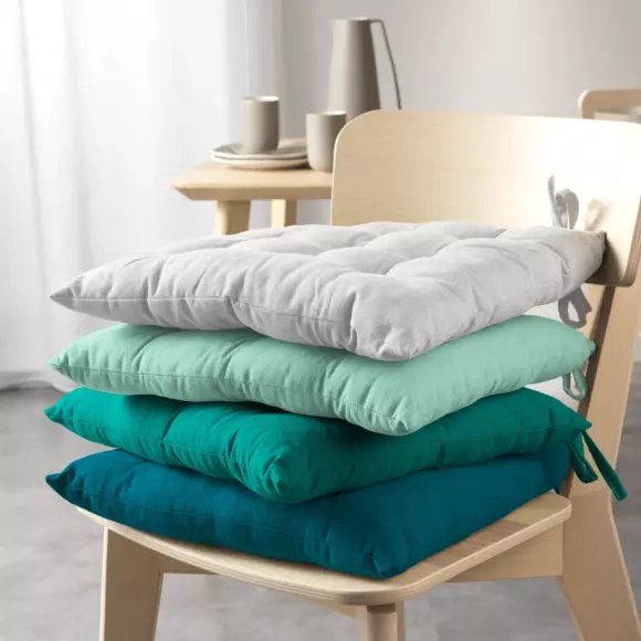 Cojín de silla de algodón reciclado Mistral Blanco 2