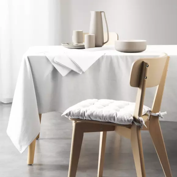 Cojín de silla de algodón reciclado Mistral Blanco 3
