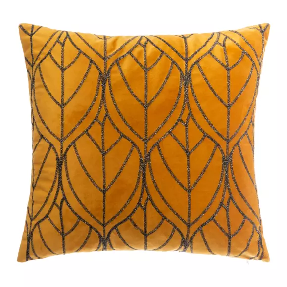 Coussin carré (40 cm) Charly Jaune ocre 2