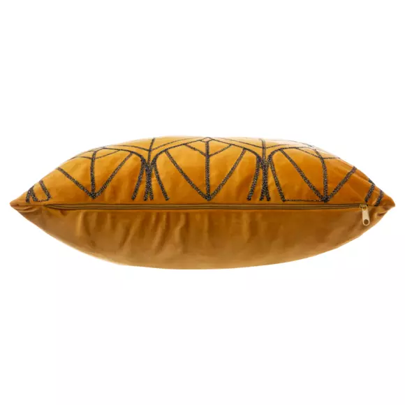 Coussin carré (40 cm) Charly Jaune ocre 3
