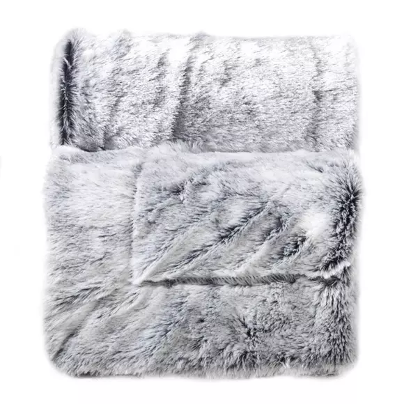 Manta  piel sintética (220 cm) Antartic Gris 2