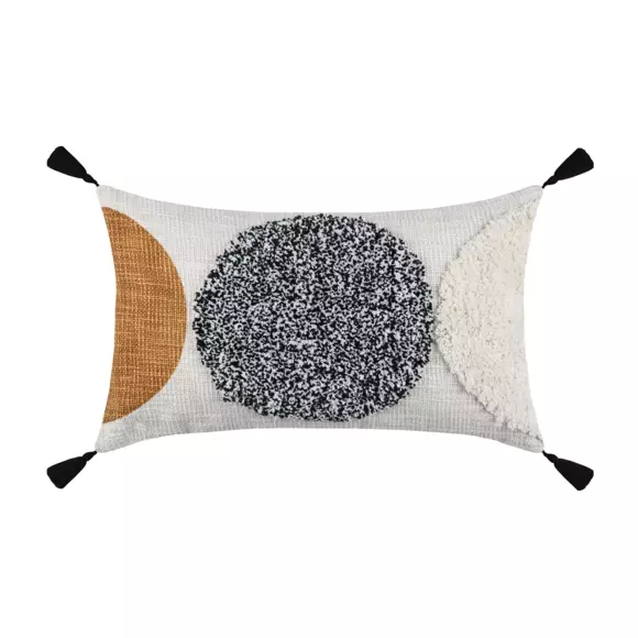 Coussin rectangulaire coton (50 cm) Beloha Ecru 3