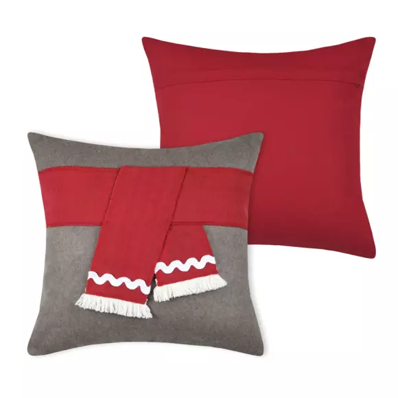 Coussin carré (40 cm) Megève Rouge 2