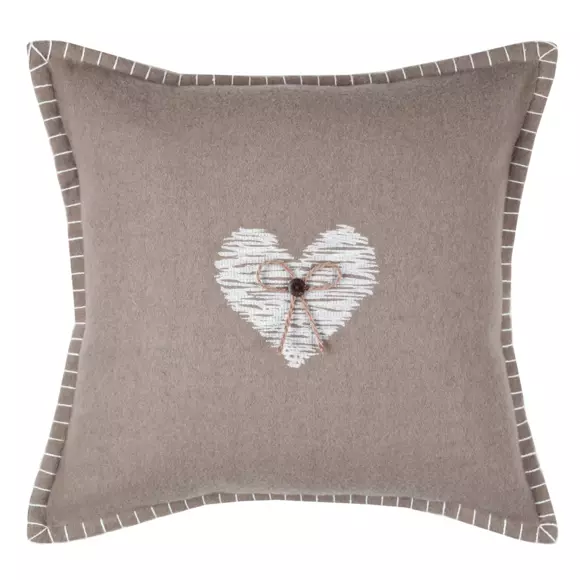 Coussin carré (40 cm) Meane Taupe 3