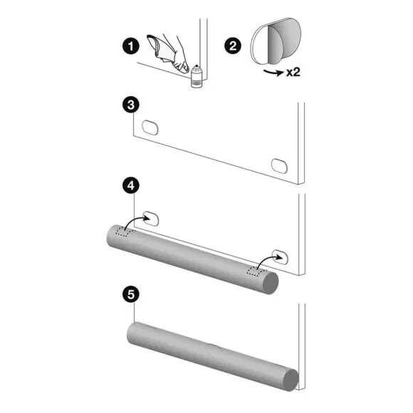 Cojín de puerta con imán Negro  4