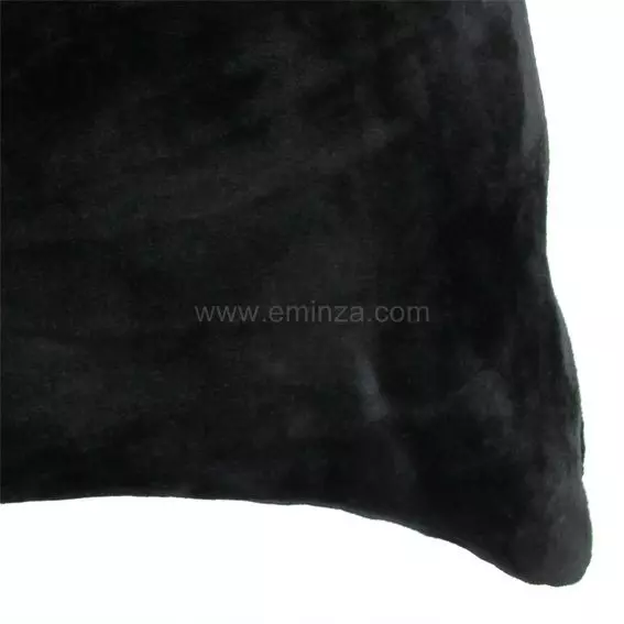 Housse de coussin carrée (40 cm) Doudou Noire 2