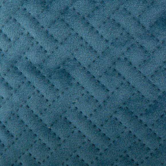 Cuscino quadrato velluto (40 cm) Dolce Blu anatra 7